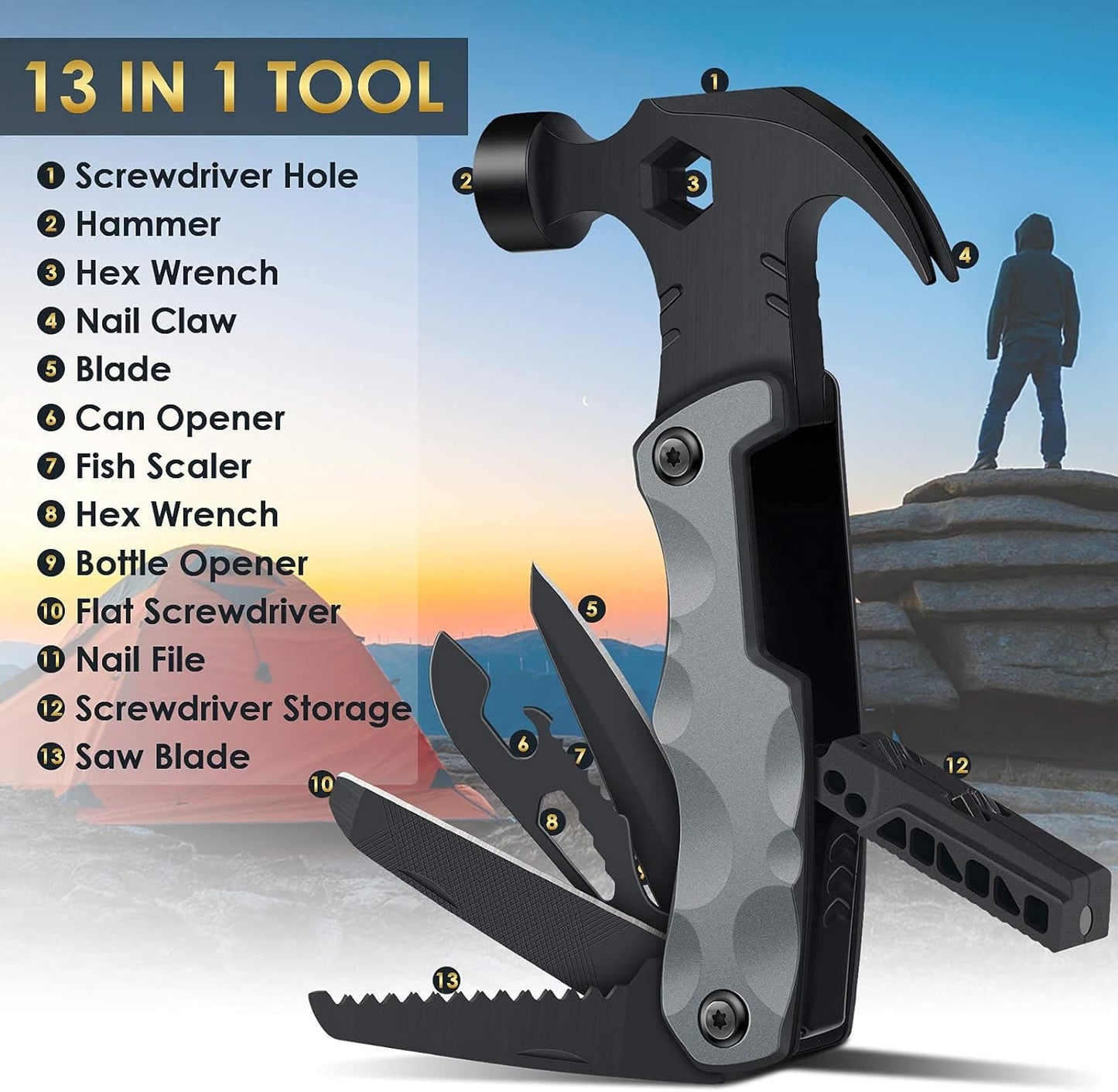 Multitool Camping Accessories Stocking