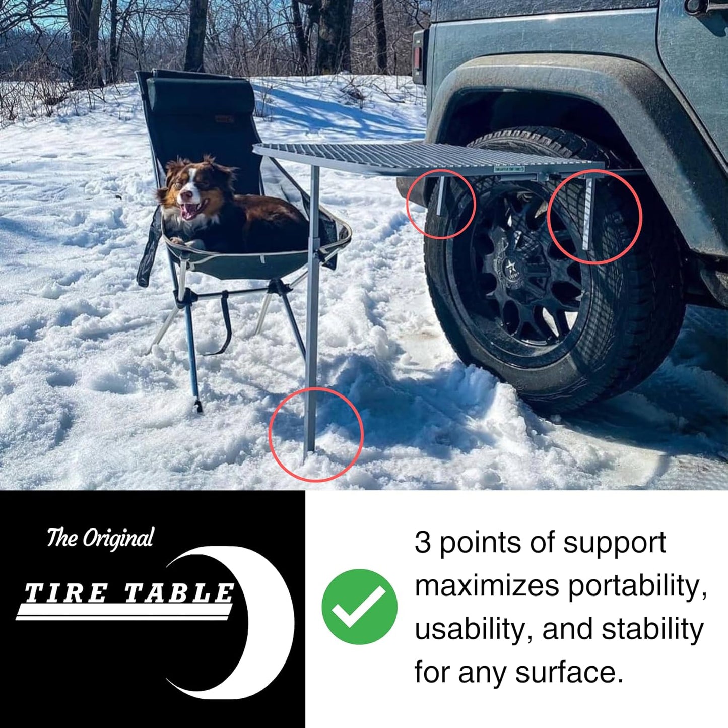 Vehicle Tire-Mounted Steel Camping, Travel